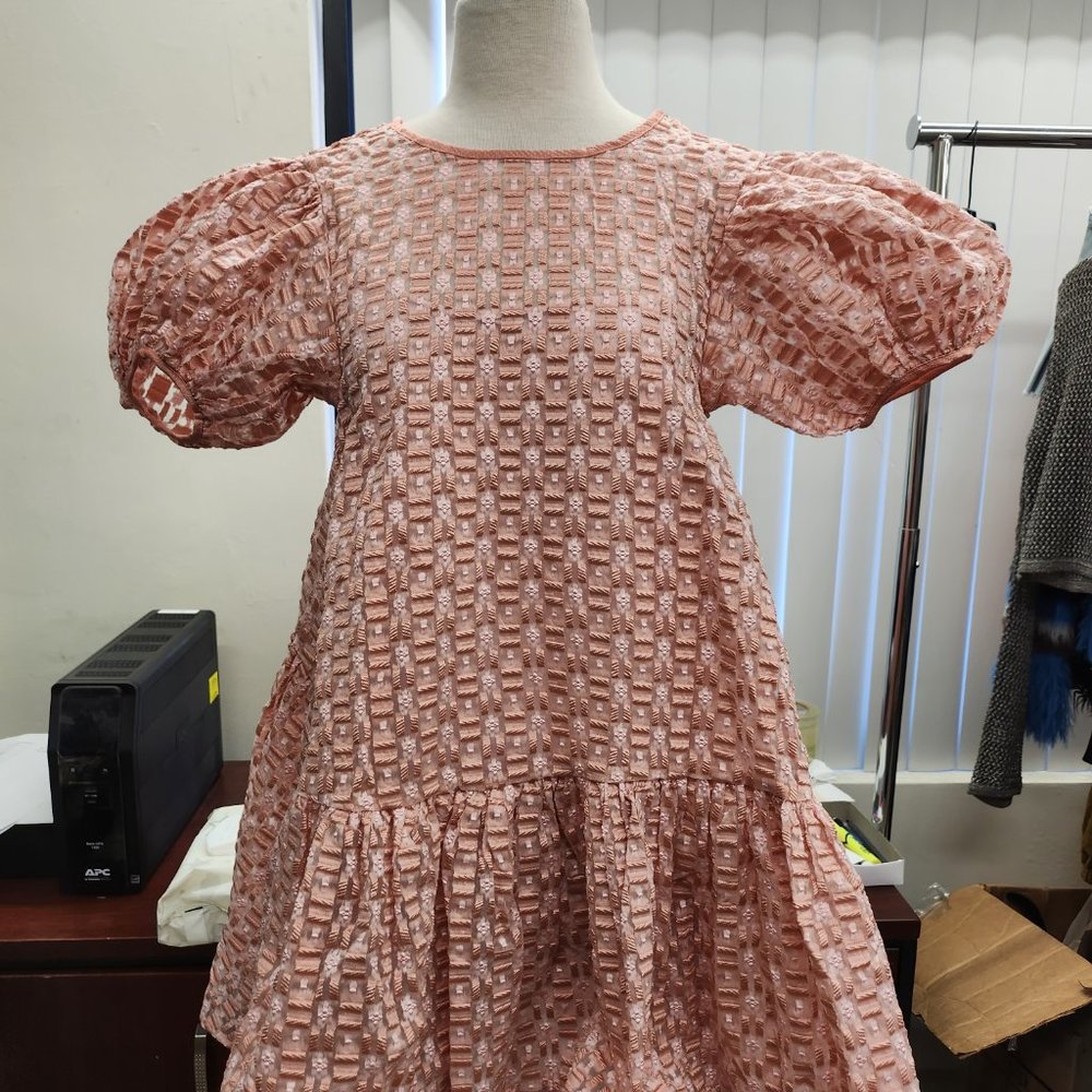 Puff sleeve mini dress